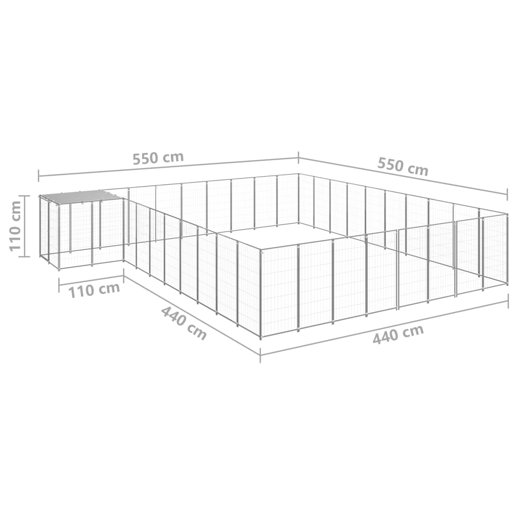 Gabbia Per Cani 25,41 M² In Acciaio