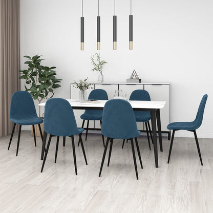 Sedie Da Pranzo 6 Pz In Velluto