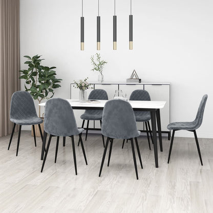 Sedie Da Pranzo 6 Pz In Velluto