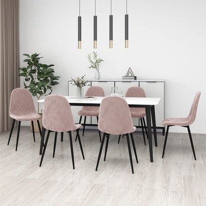 Sedie Da Pranzo 6 Pz In Velluto
