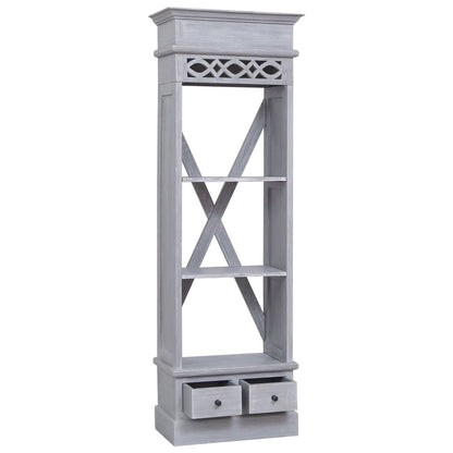 Credenza Alta In Legno Massello Di Mogano