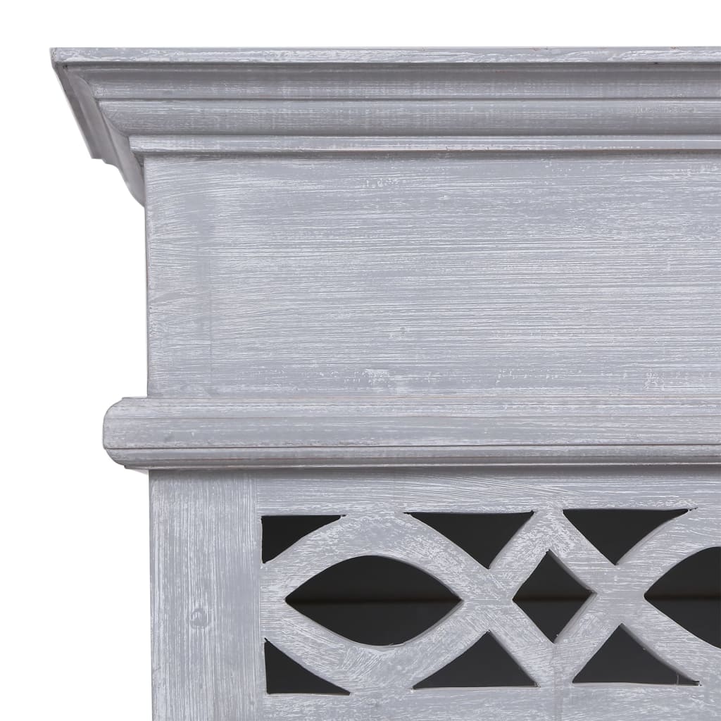 Credenza Alta In Legno Massello Di Mogano