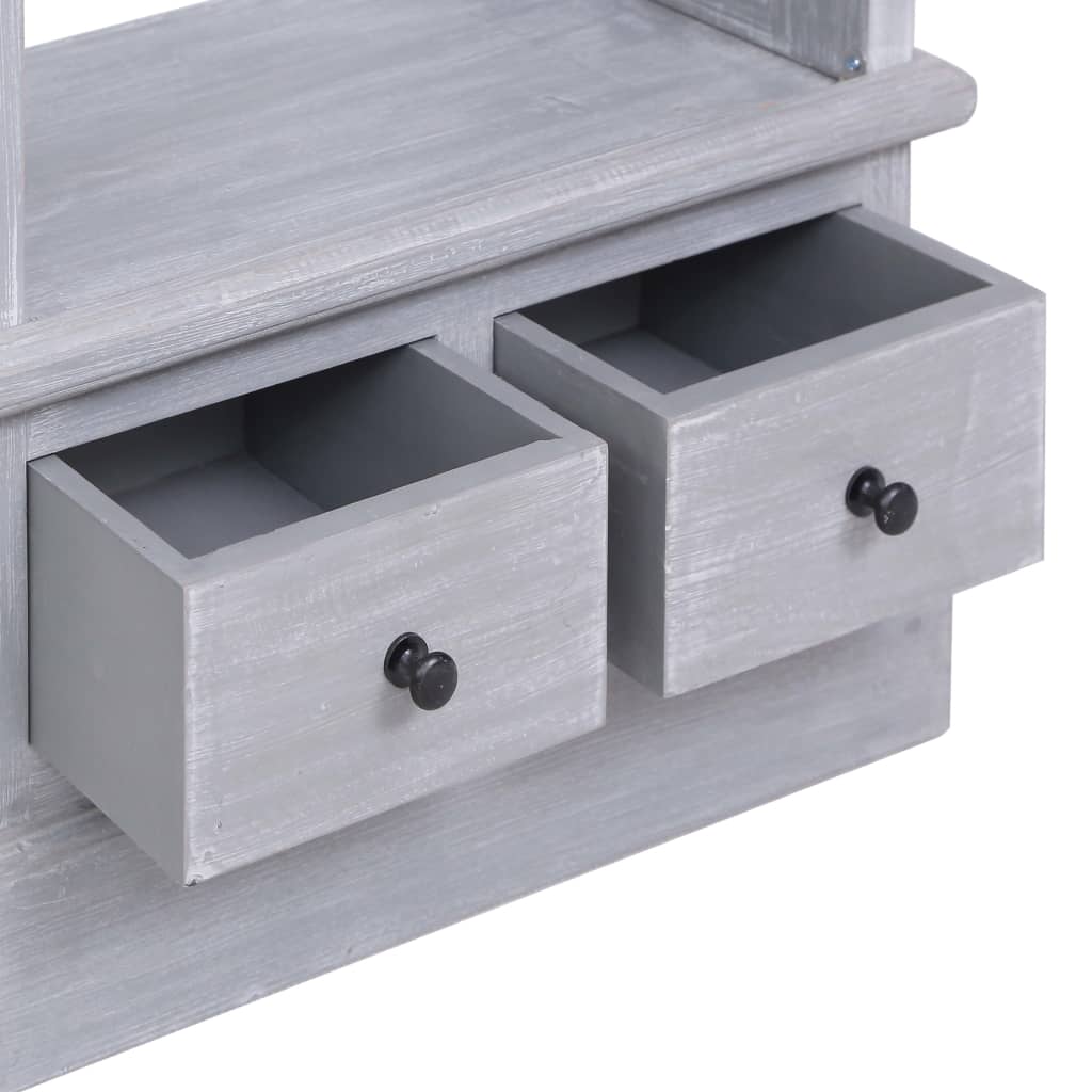 Credenza Alta In Legno Massello Di Mogano