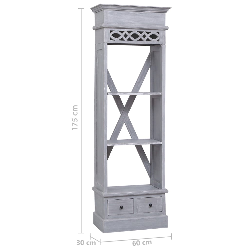 Credenza Alta In Legno Massello Di Mogano