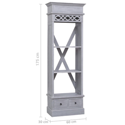 Credenza Alta In Legno Massello Di Mogano
