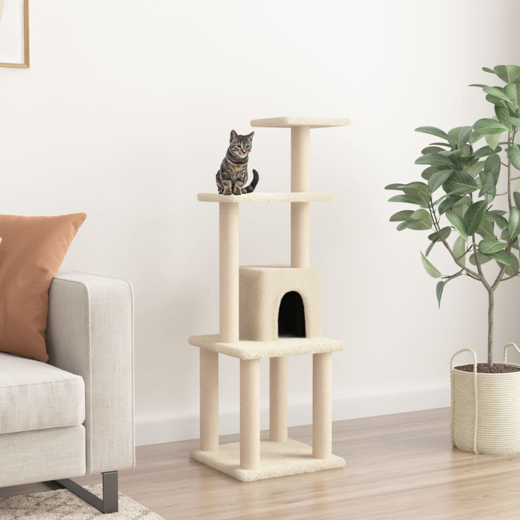 Albero Per Gatti Con Tiragraffi In Sisal 105 Cm