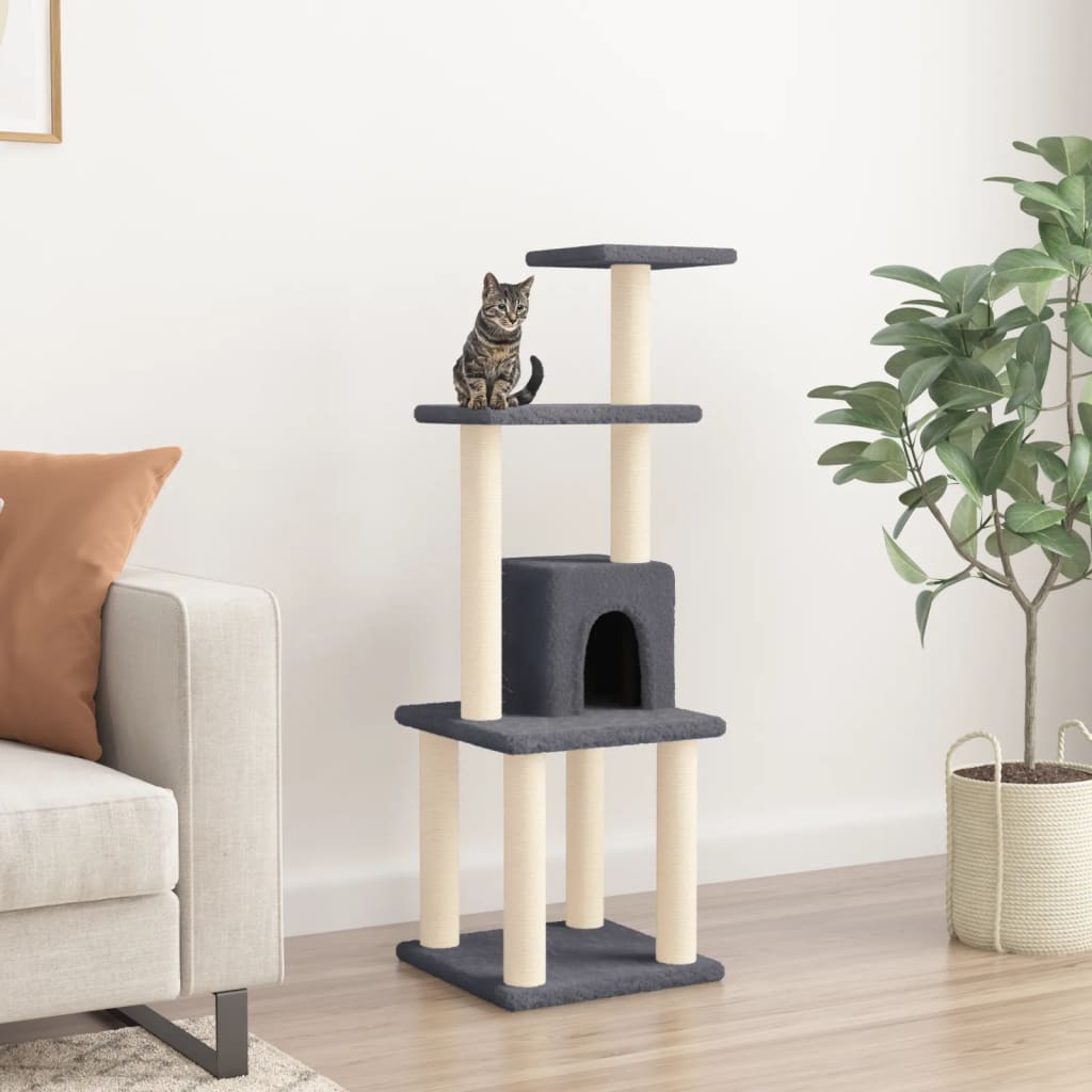 Albero Per Gatti Con Tiragraffi In Sisal 105 Cm