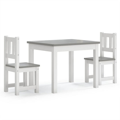 Set Tavolo E Sedie Per Bambini 3 Pezzi In Mdf