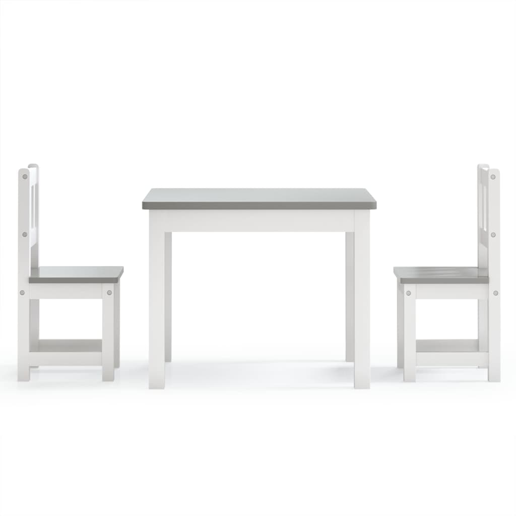Set Tavolo E Sedie Per Bambini 3 Pezzi In Mdf