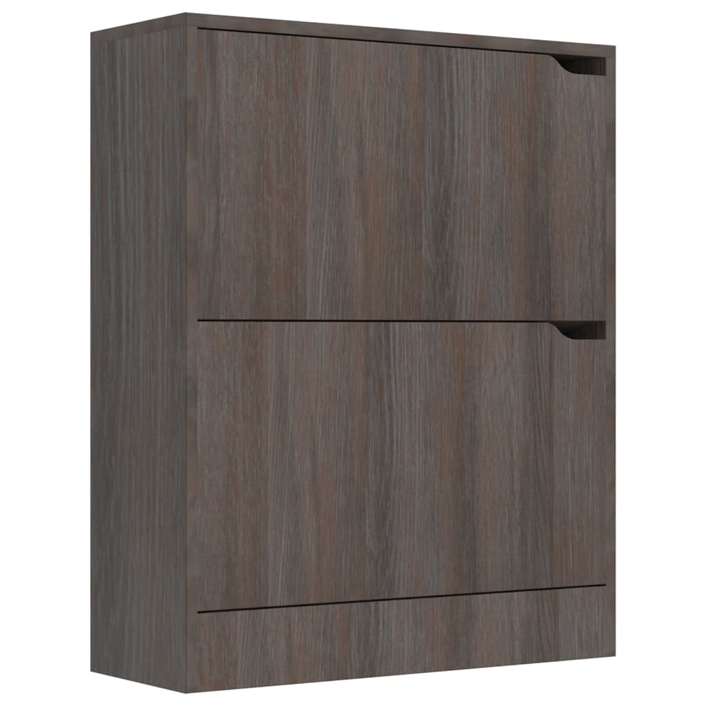 Scarpiera 2 Ante Grigio Rovere Sonoma 59X24X74Cm Multistrato