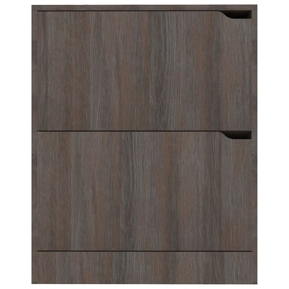 Scarpiera 2 Ante Grigio Rovere Sonoma 59X24X74Cm Multistrato