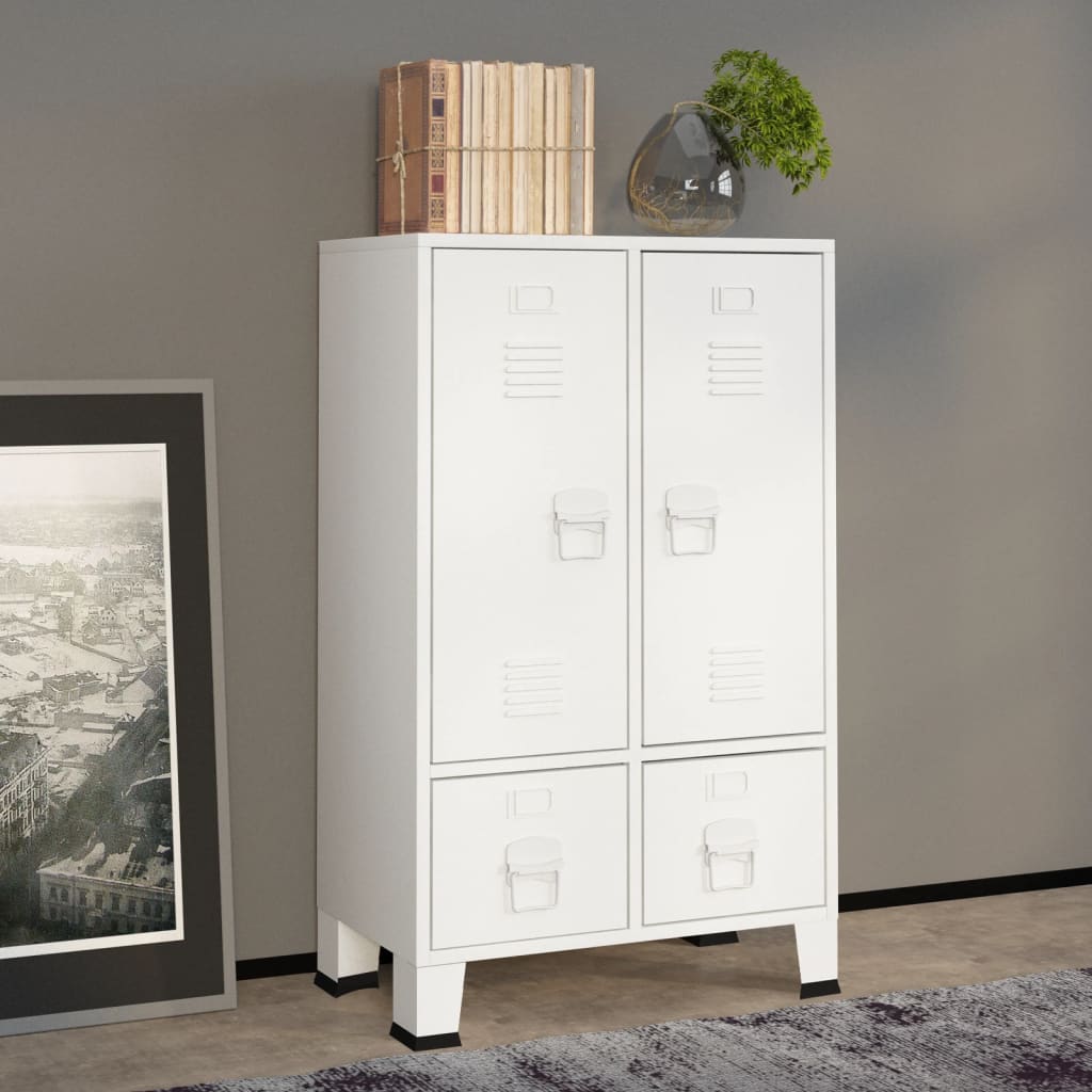 Armadio Industriale 67X35X107 Cm In Acciaio