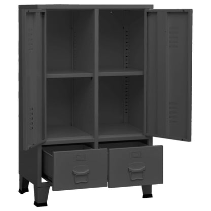 Armadio Industriale 67X35X107 Cm In Acciaio
