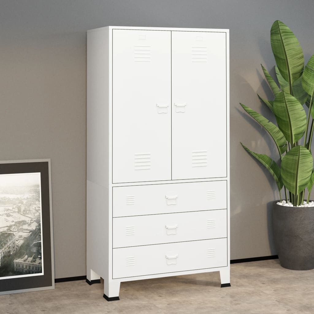 Armadio Industriale 90X50X180 Cm In Metallo
