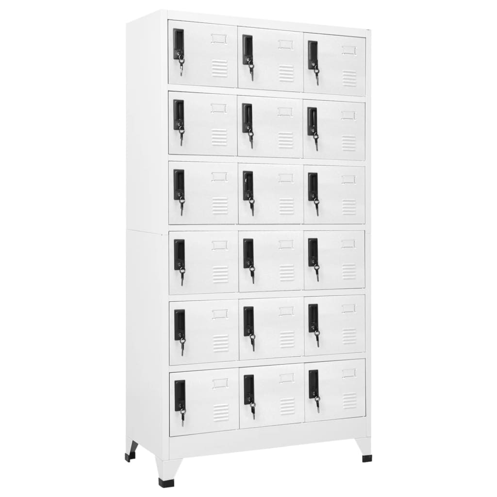 Armadietto Con Serratura 90X45X180Cm Acciaio