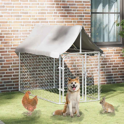 Gabbia Per Cani Da Esterno Con Tetto