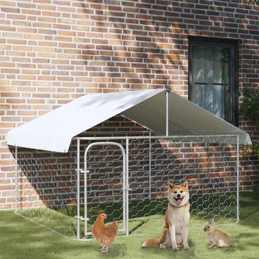 Gabbia Per Cani Da Esterno Con Tetto