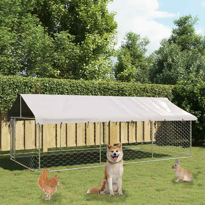 Gabbia Per Cani Da Esterno Con Tetto