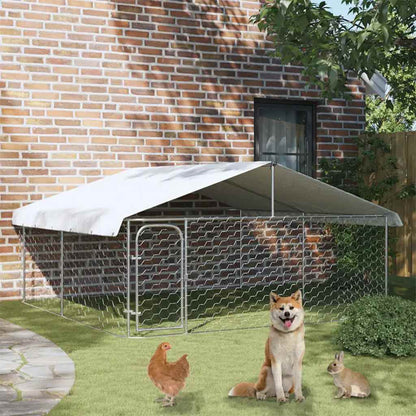Gabbia Per Cani Da Esterno Con Tetto