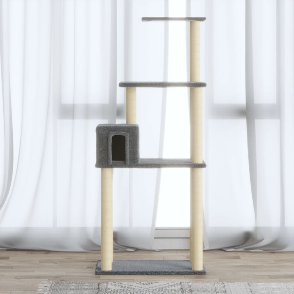 Albero Per Gatti Con Tiragraffi In Sisal 147 Cm