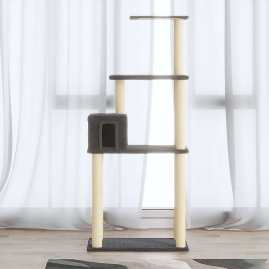 Albero Per Gatti Con Tiragraffi In Sisal 147 Cm