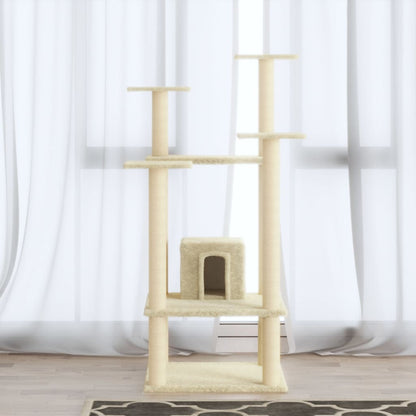 Albero Per Gatti Con Pali Tiragraffi In Sisal 110 Cm