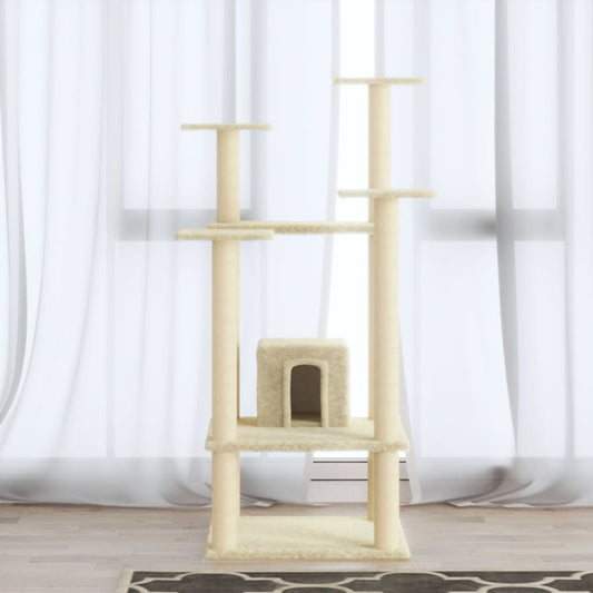 Albero Per Gatti Con Pali Tiragraffi In Sisal 110 Cm