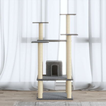 Albero Per Gatti Con Pali Tiragraffi In Sisal 110 Cm