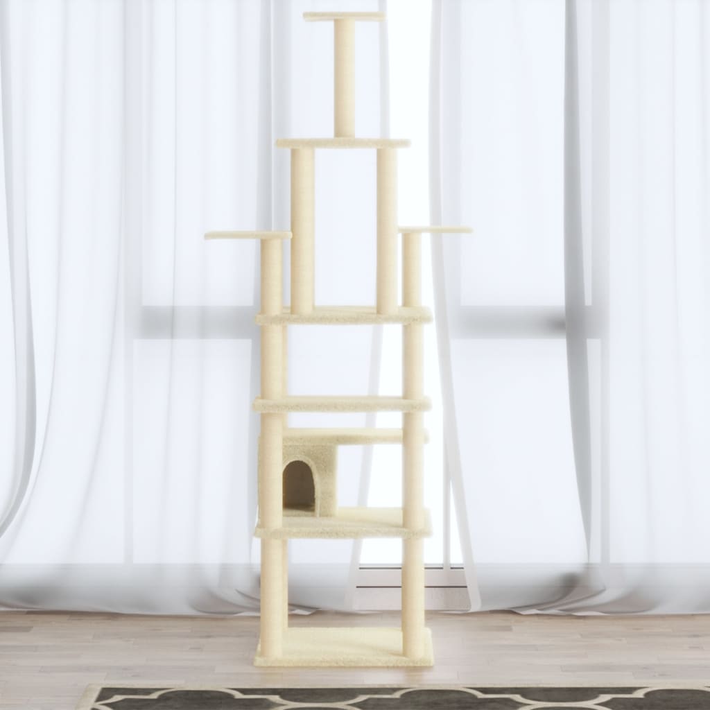 Albero Per Gatti Con Tiragraffi In Sisal 183 Cm
