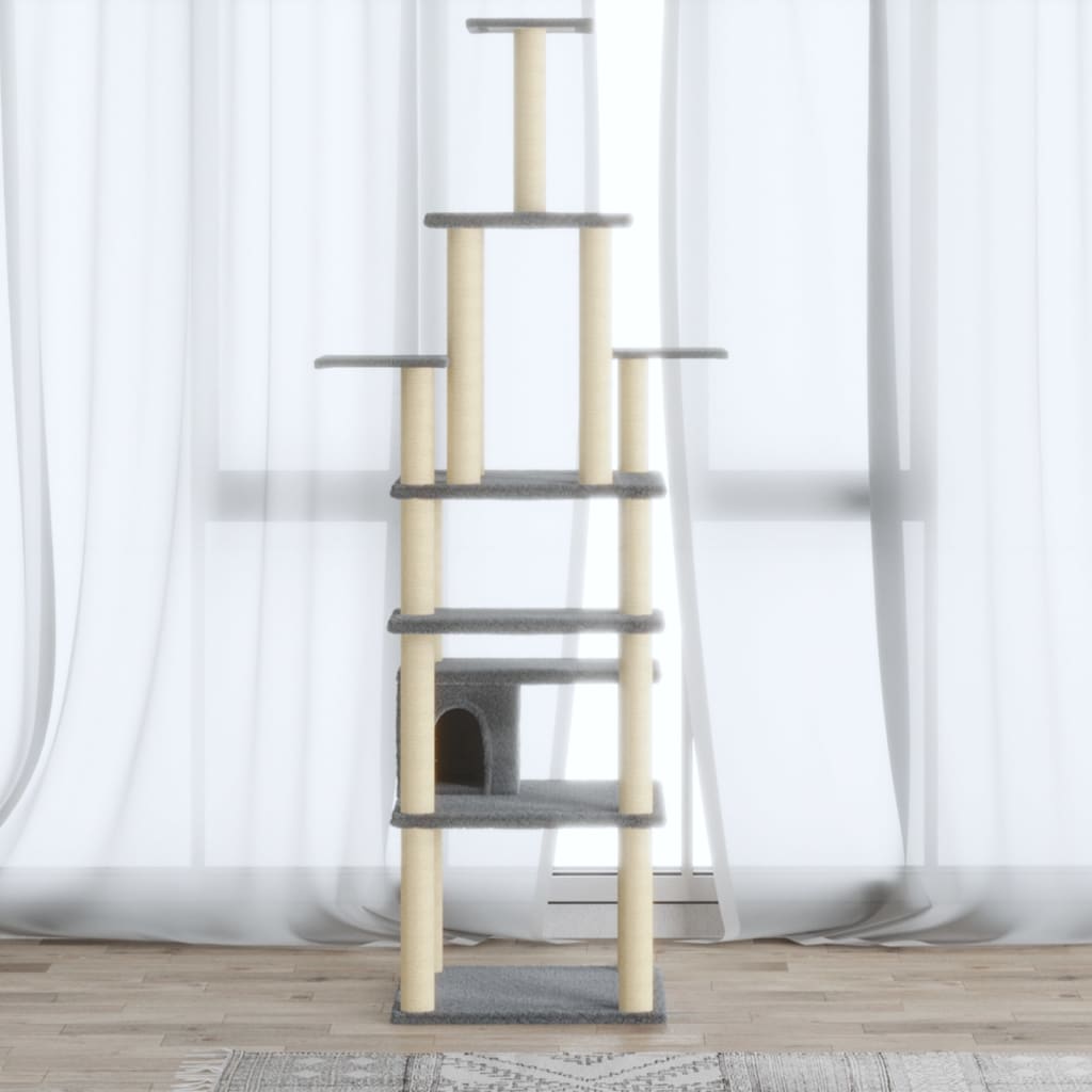 Albero Per Gatti Con Tiragraffi In Sisal 183 Cm