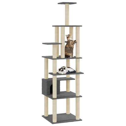 Albero Per Gatti Con Tiragraffi In Sisal 183 Cm