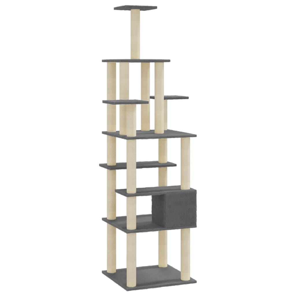 Albero Per Gatti Con Tiragraffi In Sisal 183 Cm
