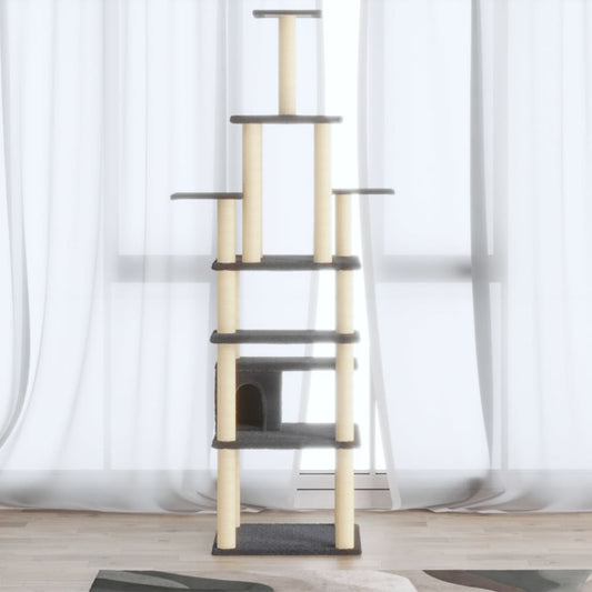 Albero Per Gatti Con Tiragraffi In Sisal 183 Cm