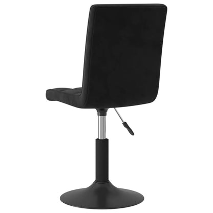 Sedie Da Pranzo Girevoli 4 Pz Nere In Velluto