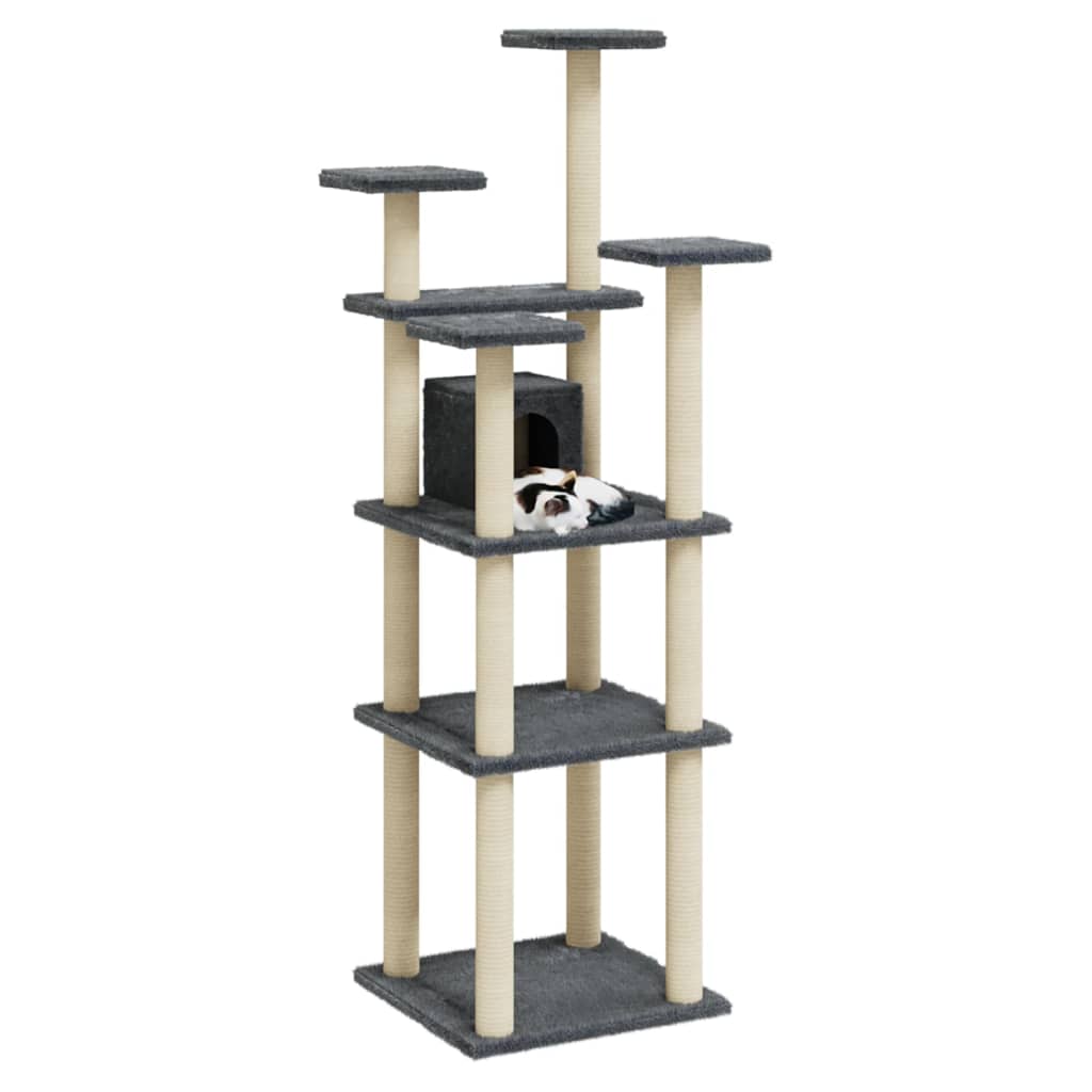 Albero Per Gatti Con Tiragraffi In Sisal 171 Cm