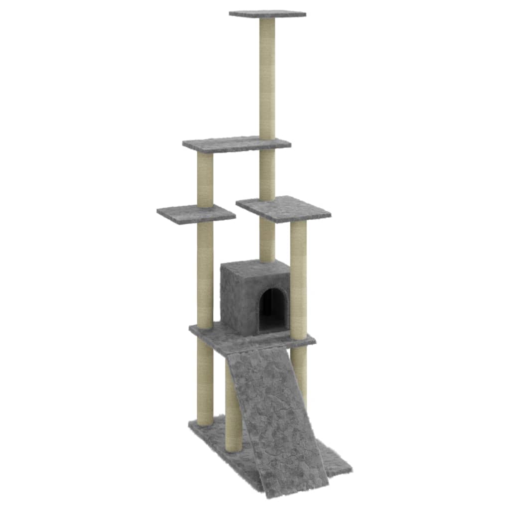 Albero Per Gatti Con Tiragraffi In Sisal 155 Cm