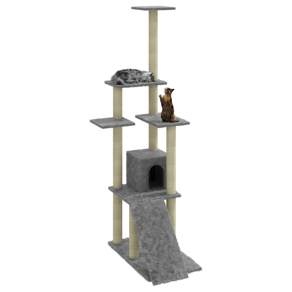 Albero Per Gatti Con Tiragraffi In Sisal 155 Cm