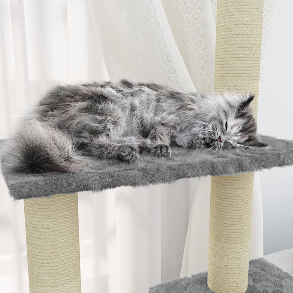 Albero Per Gatti Con Tiragraffi In Sisal 155 Cm