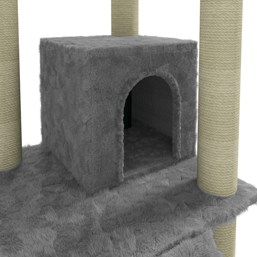Albero Per Gatti Con Tiragraffi In Sisal 155 Cm