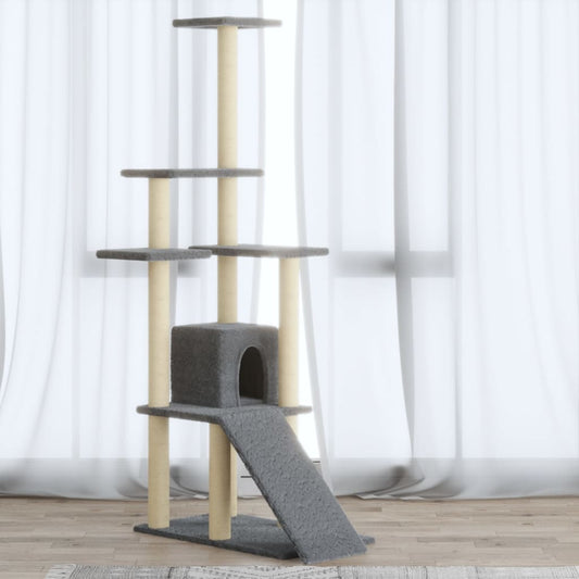 Albero Per Gatti Con Tiragraffi In Sisal 155 Cm