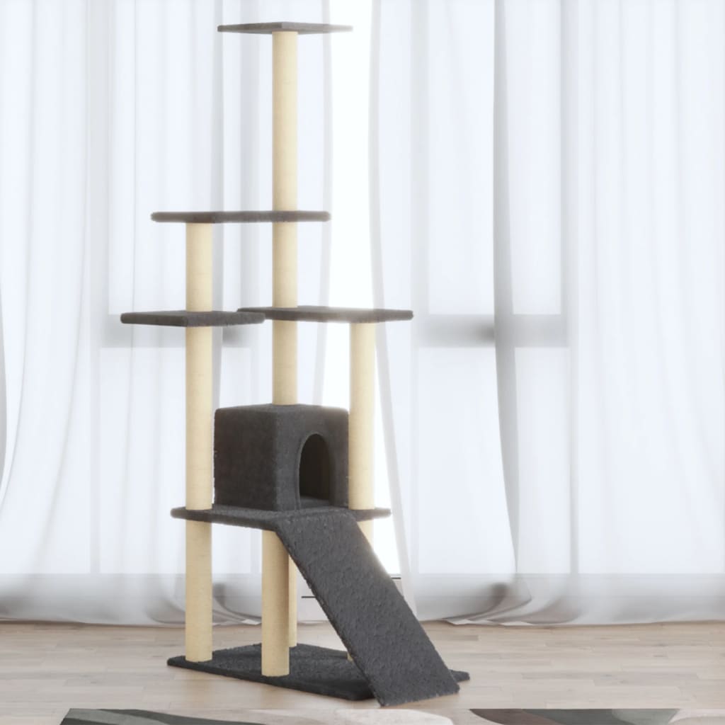 Albero Per Gatti Con Tiragraffi In Sisal 155 Cm