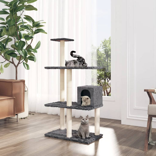 Albero Per Gatti Con Tiragraffi In Sisal 119 Cm