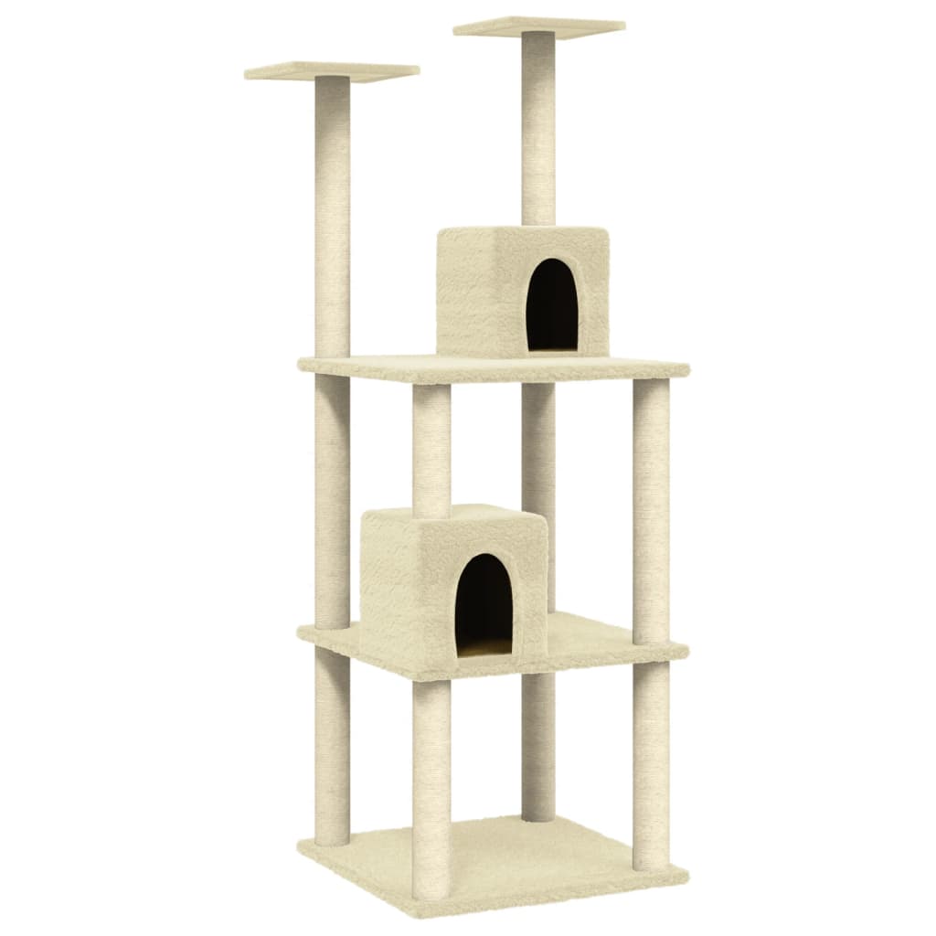 Albero Per Gatti Con Tiragraffi In Sisal 141 Cm