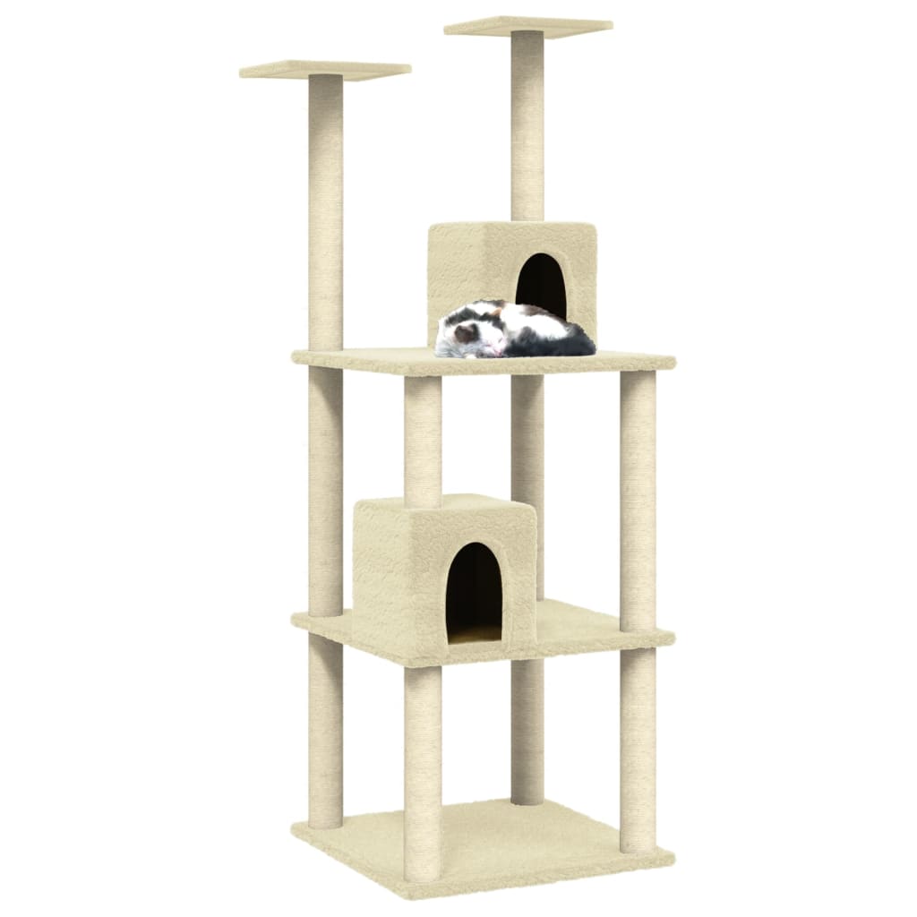 Albero Per Gatti Con Tiragraffi In Sisal 141 Cm