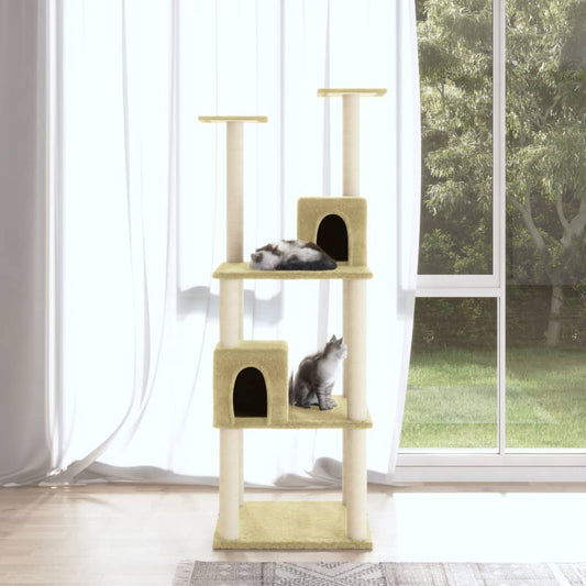 Albero Per Gatti Con Tiragraffi In Sisal 141 Cm