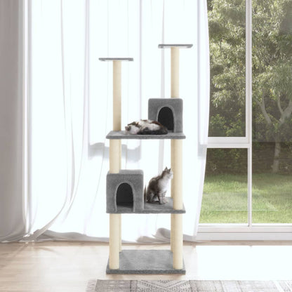 Albero Per Gatti Con Tiragraffi In Sisal 141 Cm