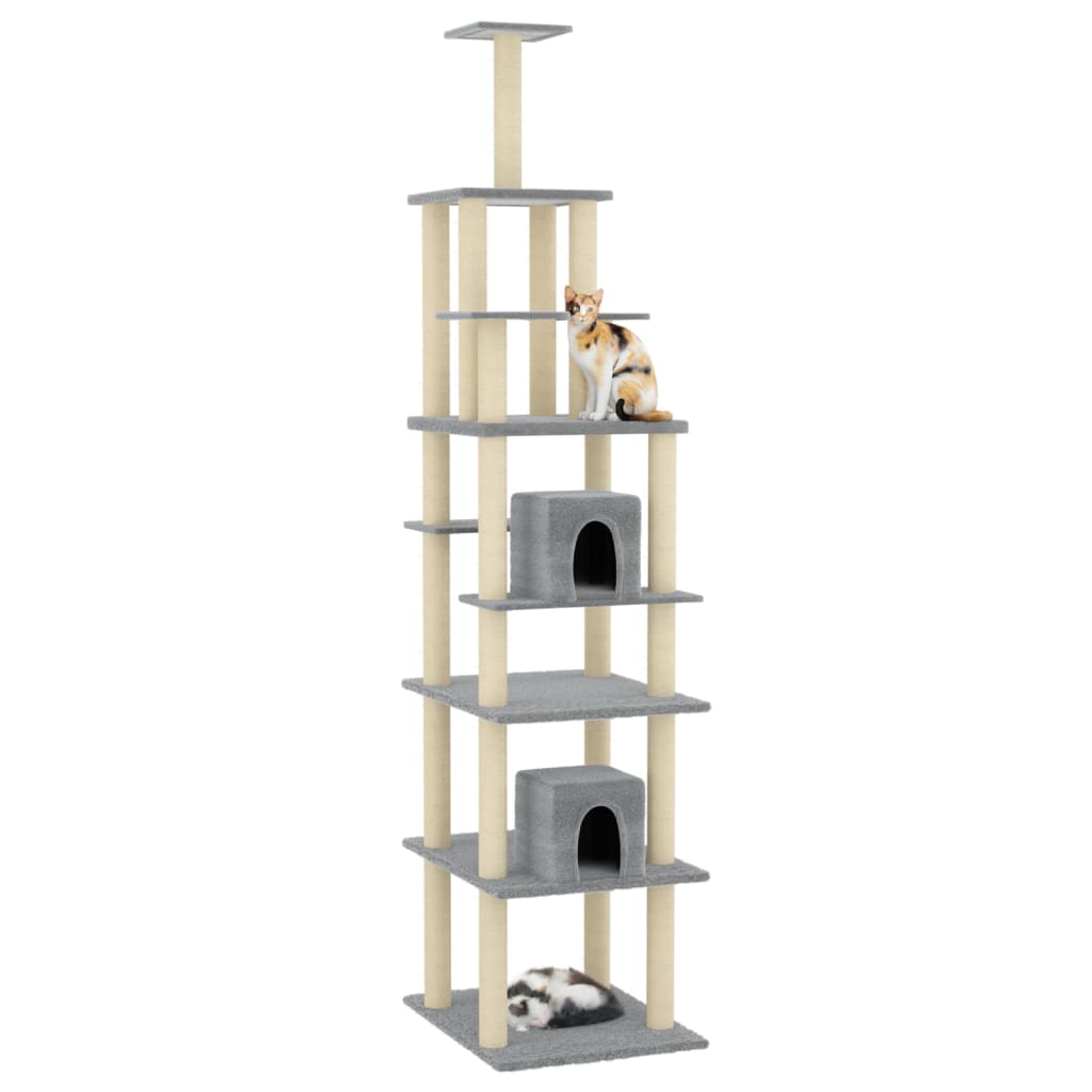 Albero Per Gatti Con Tiragraffi In Sisal 216 Cm