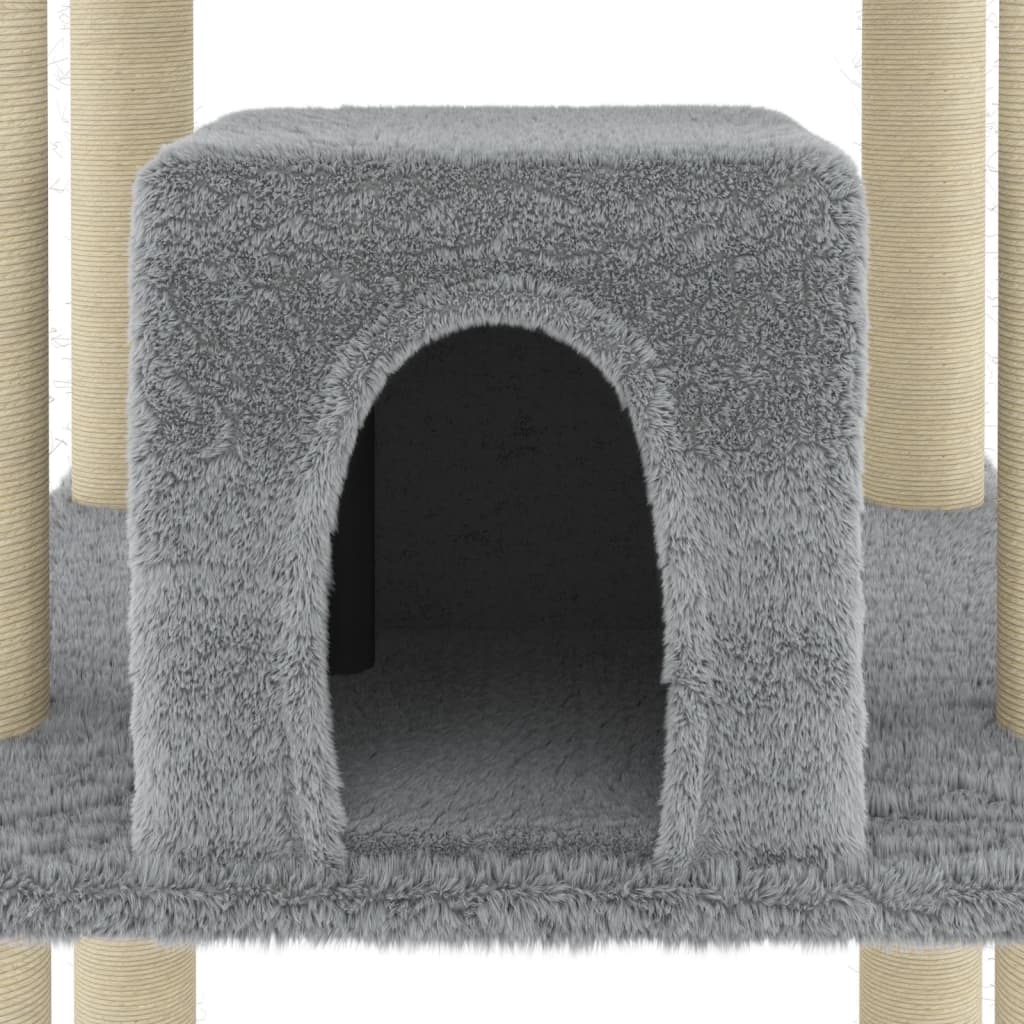 Albero Per Gatti Con Tiragraffi In Sisal 216 Cm