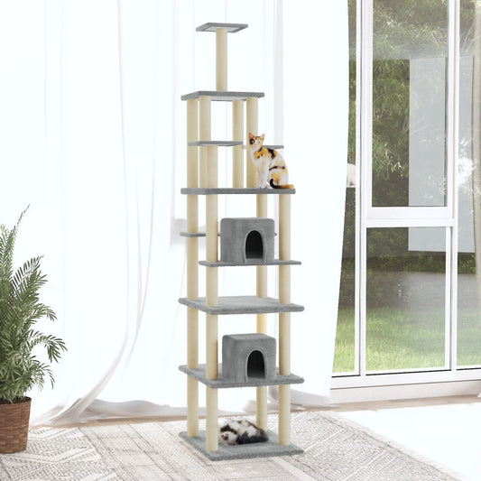 Albero Per Gatti Con Tiragraffi In Sisal 216 Cm