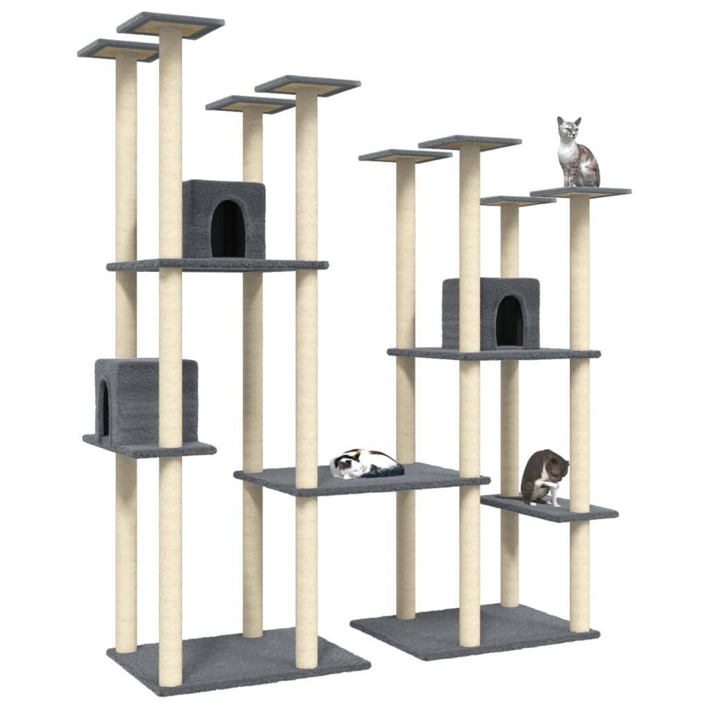 Albero Per Gatti Con Tiragraffi In Sisal 174 Cm